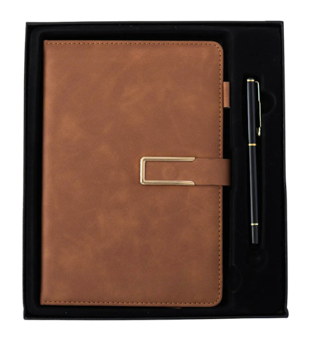 CLASSIC Notebook Pen Gift Set - Brown - Image 5