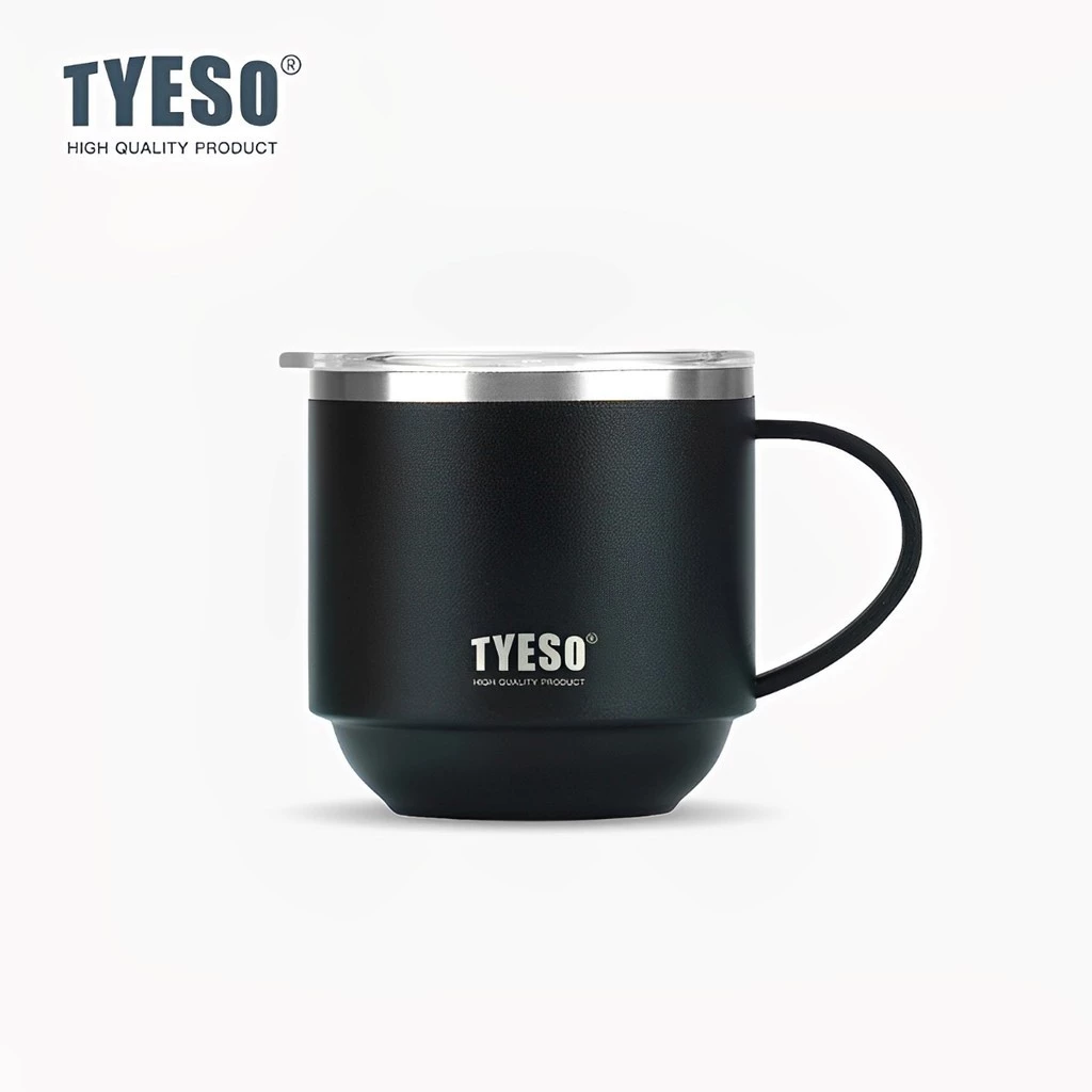 TYESO Stainless Steel Insulated Thermal Coffee Cup Mug (330ml) Black