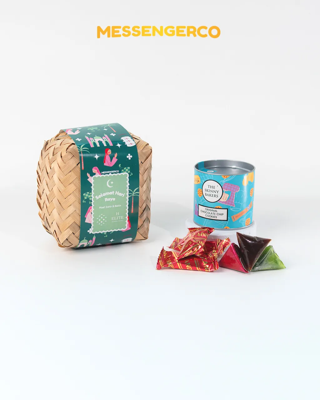 MESRA Raya Custom Gift Set - Dodol, Peanut Candy & Cookies - Image 2