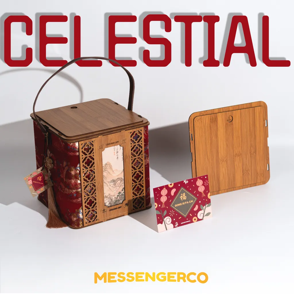CELESTIAL CNY Gift Set - Vacuum Rice, Ginseng Slice & 'Fortune' Mug