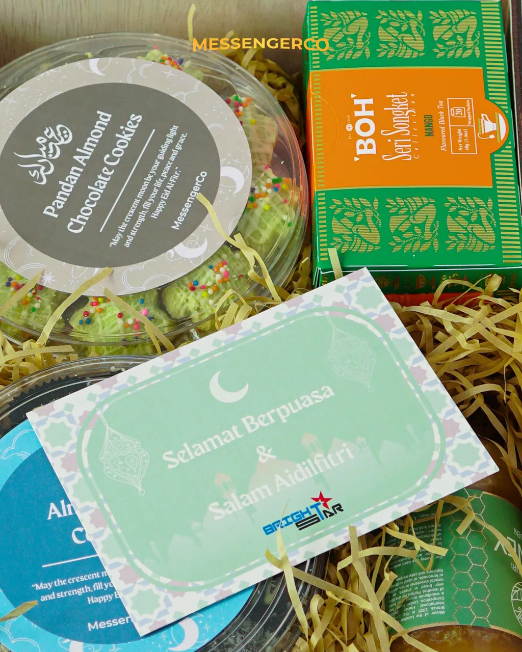 Bintang Gift Set - Customized Raya Cookies & Songket Tea - Image 2