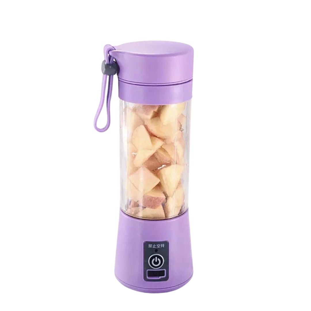 Portable USB Rechargeable Fruit Juice Blender | 380ML Juicer Mixer with 6 Blades