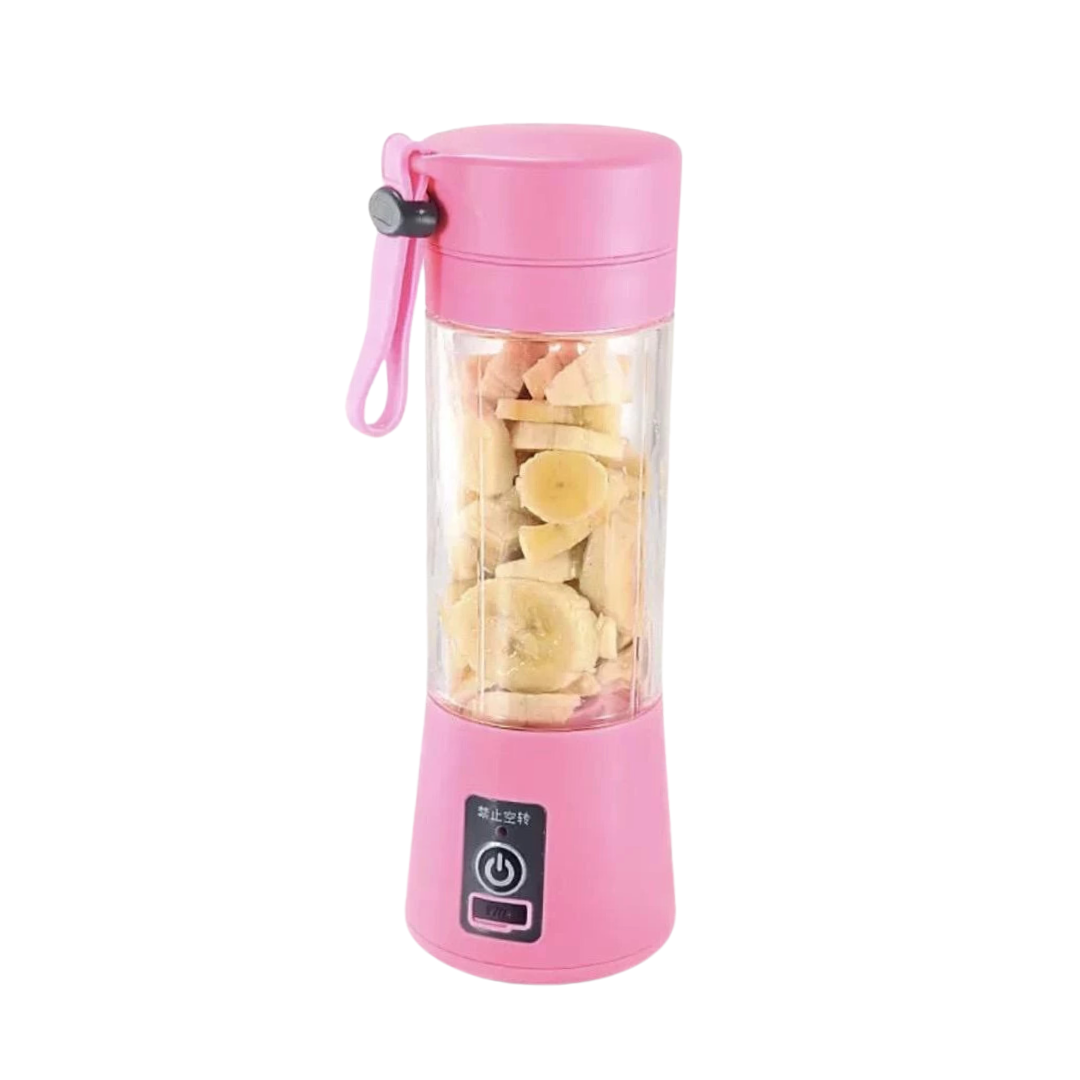 Portable USB Rechargeable Fruit Juice Blender | 380ML Juicer Mixer with 6 Blades