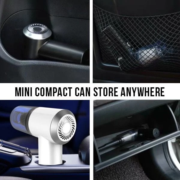 Cordless Car Vacuum Cleaner | 9900PA Mini Wireless Rechargeable Vacuum for Car & Home