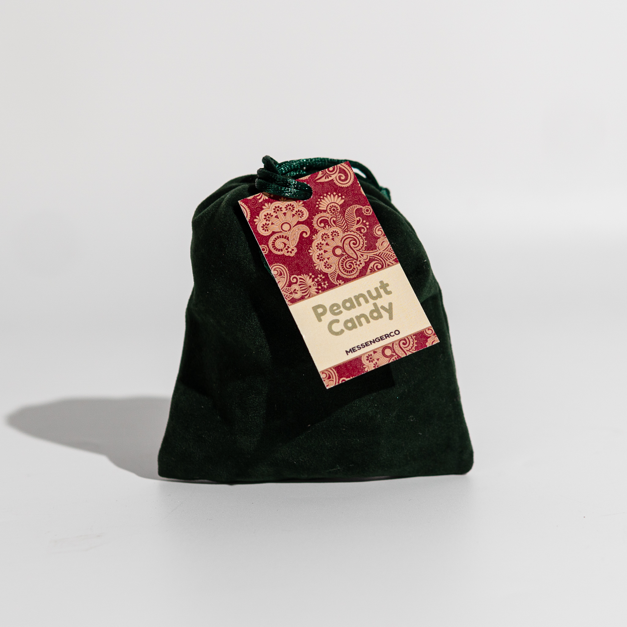 Velvet Drawstring bag 10*12cm - Green