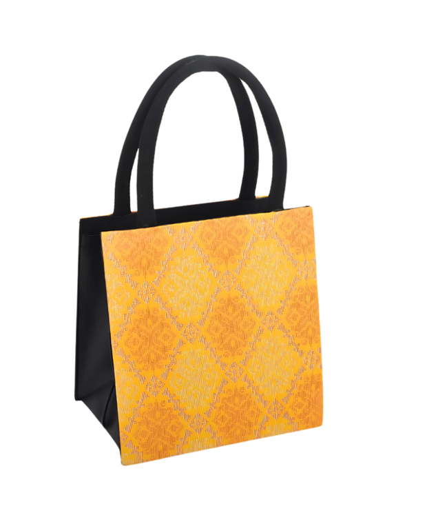 Yellow Songket Bag (S) | 21 x 22 x 14 cm