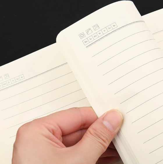 LEGACY Suede Notebook A5 with Magnetic Buckle - Black - Image 2