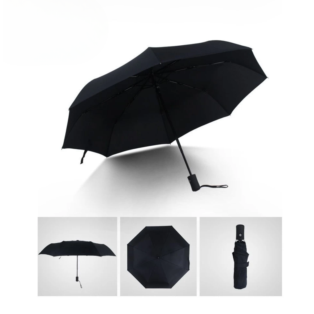 110cm Windproof Compact Folding Umbrella | Auto Open-Close | 8-Rib Reinforced Frame | Lightweight & Travel-Friendly