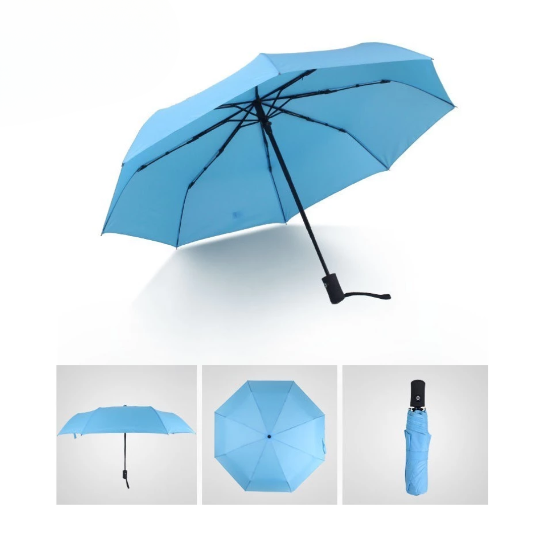 110cm Windproof Compact Folding Umbrella | Auto Open-Close | 8-Rib Reinforced Frame | Lightweight & Travel-Friendly