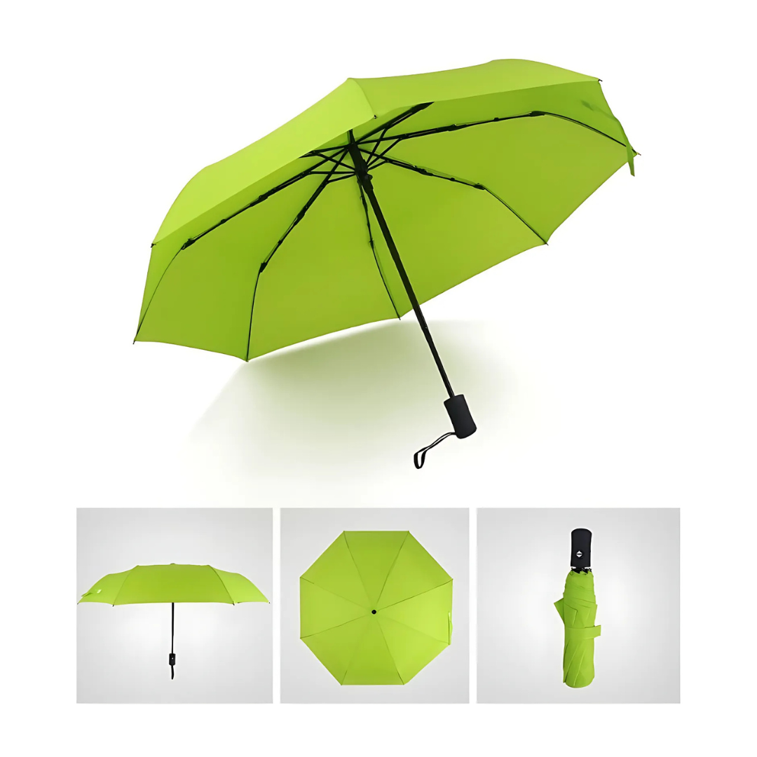110cm Windproof Compact Folding Umbrella | Auto Open-Close | 8-Rib Reinforced Frame | Lightweight & Travel-Friendly