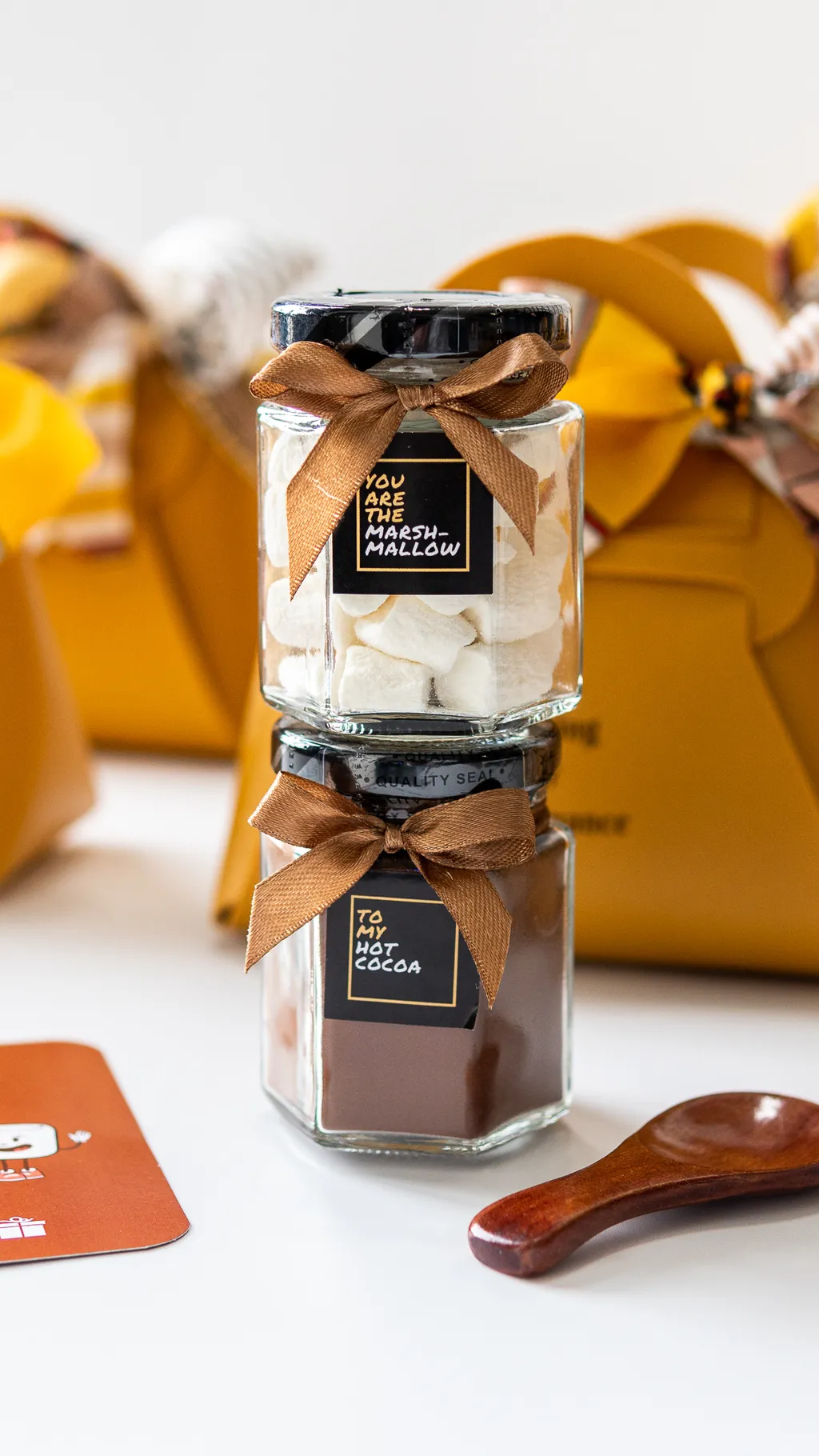 Mini Hot Cocoa Gift Set - Yellow Tote Edition - Image 2