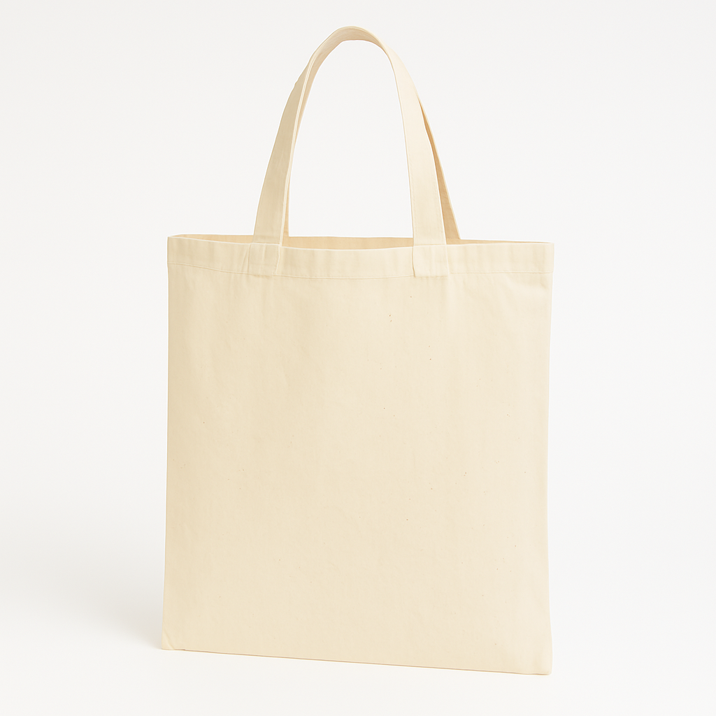 Lightweight Canvas Tote Bag – 35x40cm 5oz - Natural Beige - Image 2