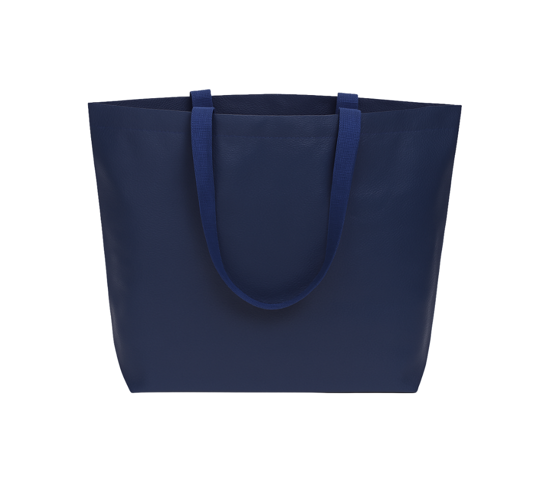 Waterproof Laminated PP Woven Bag 58x38x18cm - Navy Blue