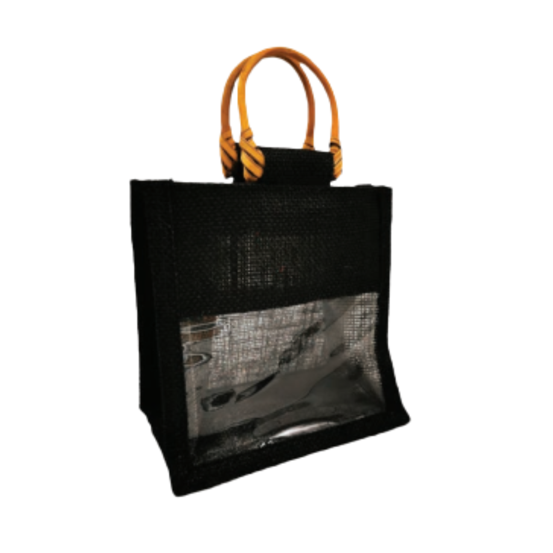 Small Jute with Window (SJ-W) Black