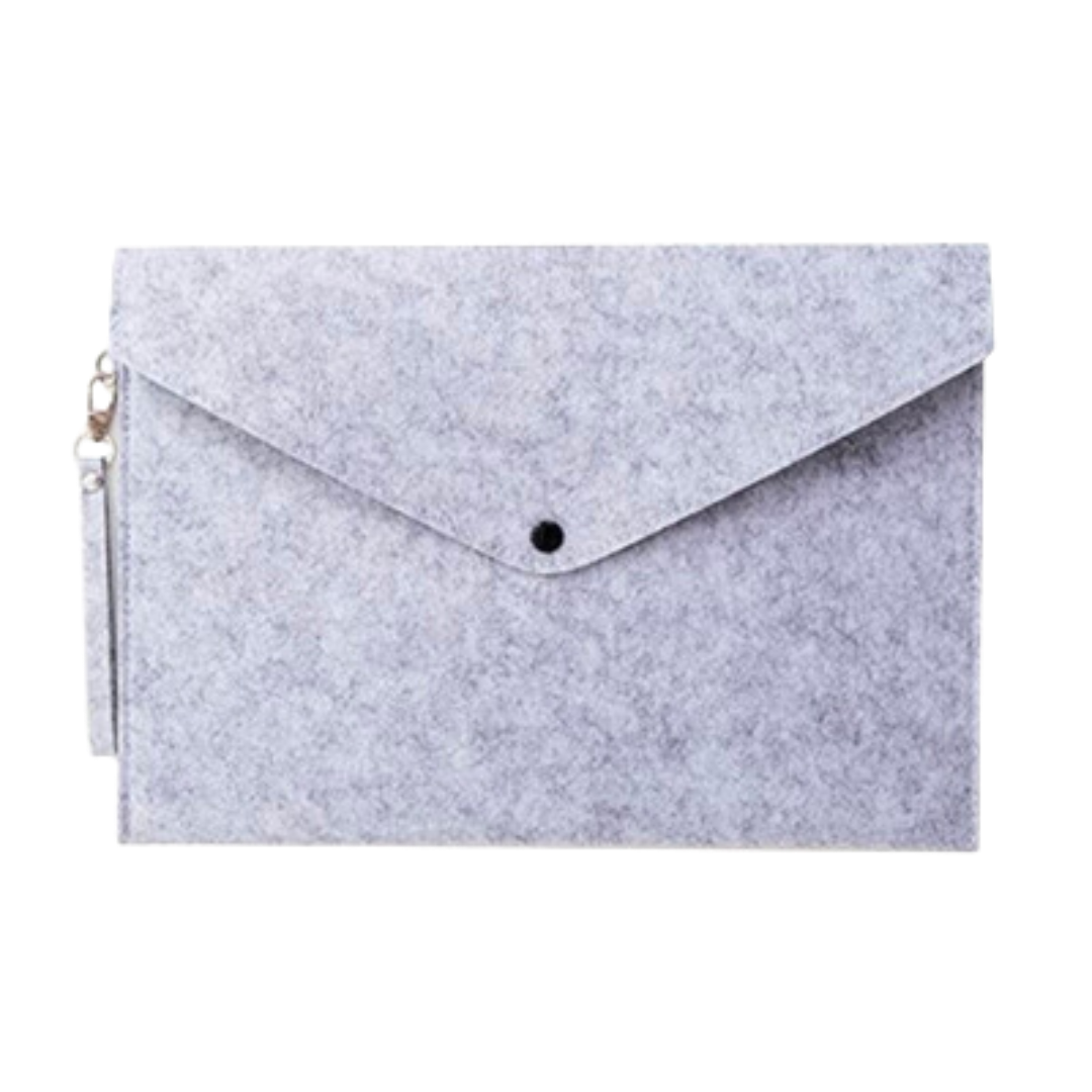 14″ FELIX Felt Carry Folder - Light Grey