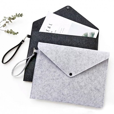 14″ FELIX Felt Carry Folder - Light Grey - Image 7