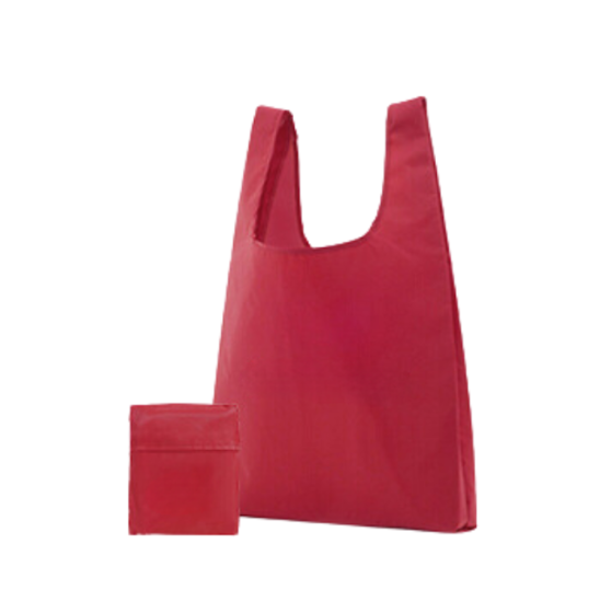 EASY Foldable Nylon Shopping Bag - Red