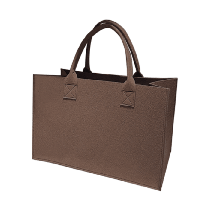 PR Felt Carry Bag – L Size (Dark Brown)