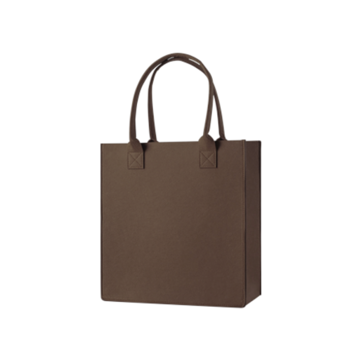 PR Felt Carry Color Bag - M Size (Dark Brown)