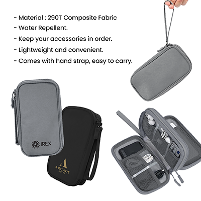 DUO Water-Repellent 2-Layer Gadget Pouch V2 (Black) - Image 2