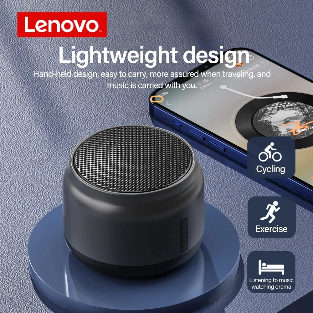 Lenovo K30 Wireless Portable Bluetooth Speaker | 3D Stereo Sound & Subwoofer | Thinkplus