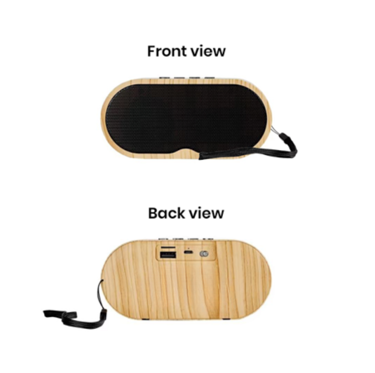 KELLY Portable Bluetooth Speaker - Light Brown - Image 2