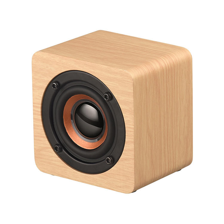 MINI NELSON Wooden Bluetooth Speaker – 400mAh Battery (Light Brown)