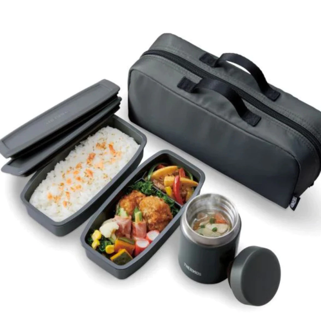 Thermos 200ml Soup jar + 2pcs 400ml Food Container Set [JEA-1001]