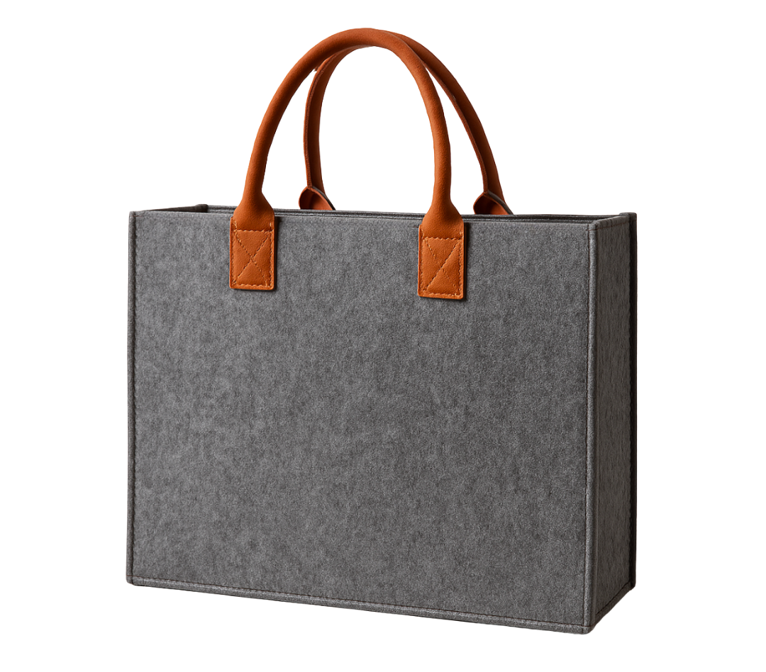 URBAN Felt Tone Tote Bag (30×40× 13cm) - Dark Grey