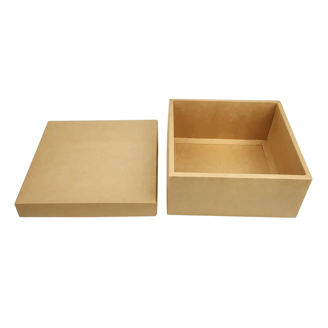 Square Brown Kraft Box - M - (23cm x 23cm x 9cm)