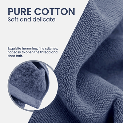 SPORTS Pure Cotton Sports Towel (1100mmx200mm) - 110g Grey - Image 5