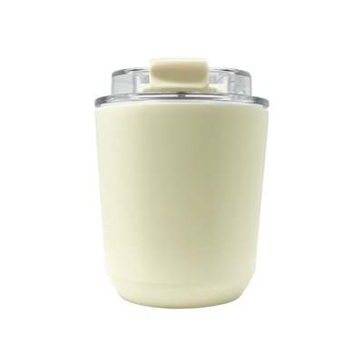 COFFEE Stainless Steel Travel Tumbler (280ml)- White