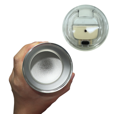 COFFEE Stainless Steel Travel Tumbler (280ml)- White - Image 2