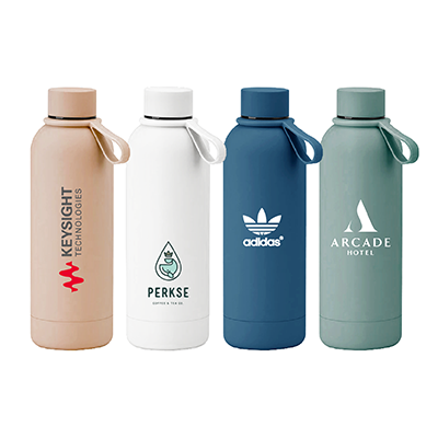 SEEK Thermos Coated Stainless Steel Bottle – 500ml - White - Image 4