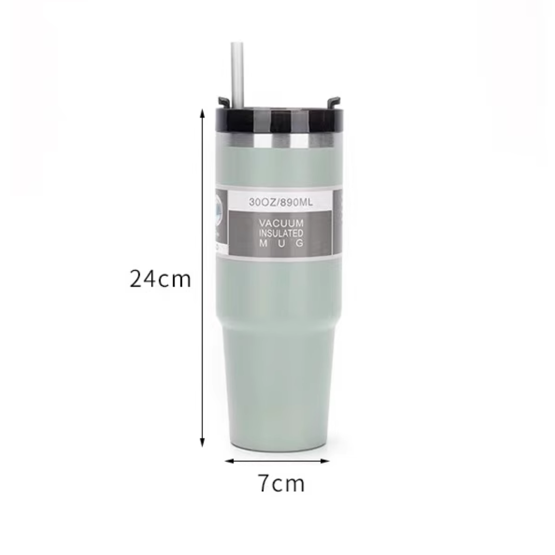 Stainless Steel Tumbler Cup (890ml) - Green - Image 5