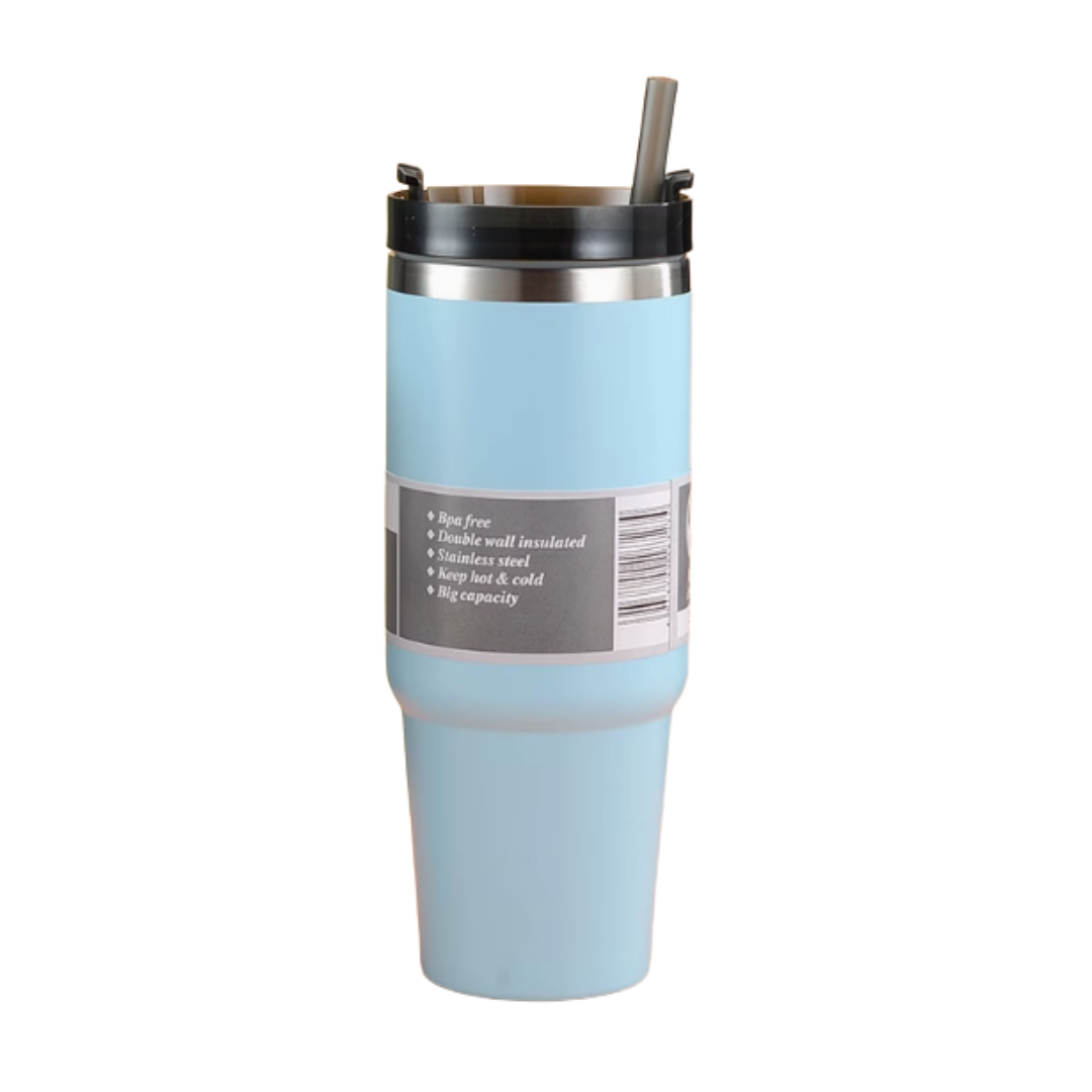 Stainless Steel Tumbler Cup (890ml) - Blue