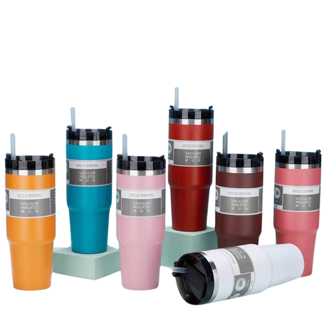 Stainless Steel Tumbler Cup (890ml) - Blue - Image 2