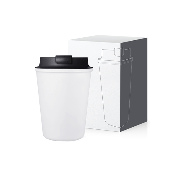 CORE PP Double Wall Mug (350ml) - White - Image 2