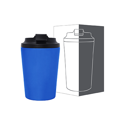 DEVINE Stainless Steel Double Wall Mug (350ml) - Blue