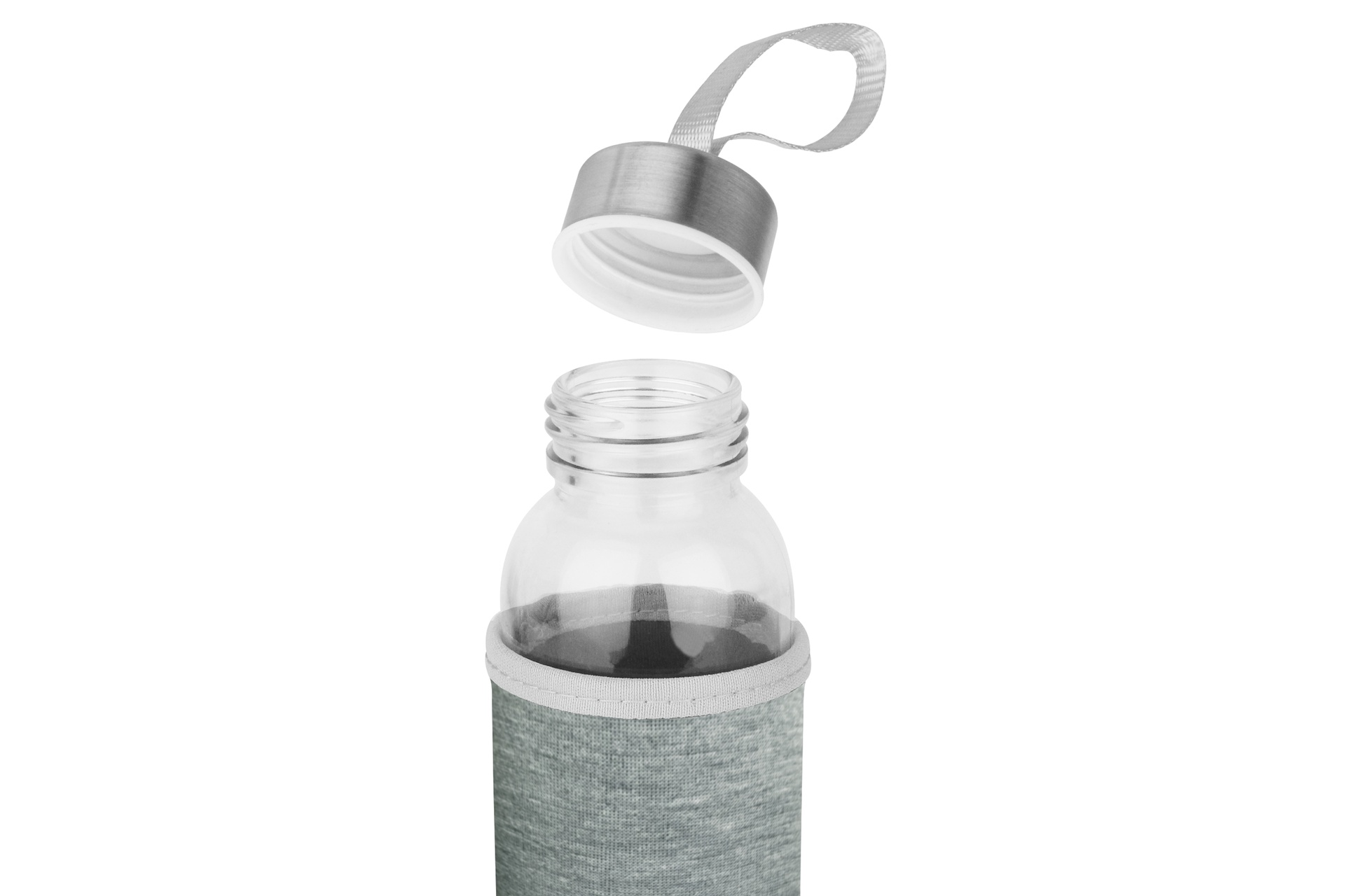 LIKEME MINI - Glass Bottle w/ Neoprene Pouch (300ml) - Black - Image 2