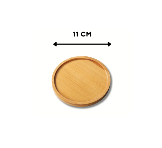 Bamboo Wood Coaster Round - 11cm