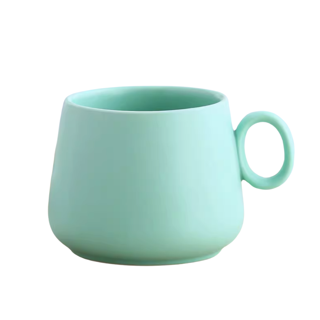 Nordic Matte Ceramic Mug Green