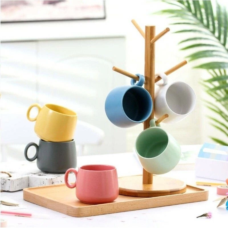 Nordic Matte Ceramic Mug Green - Image 4