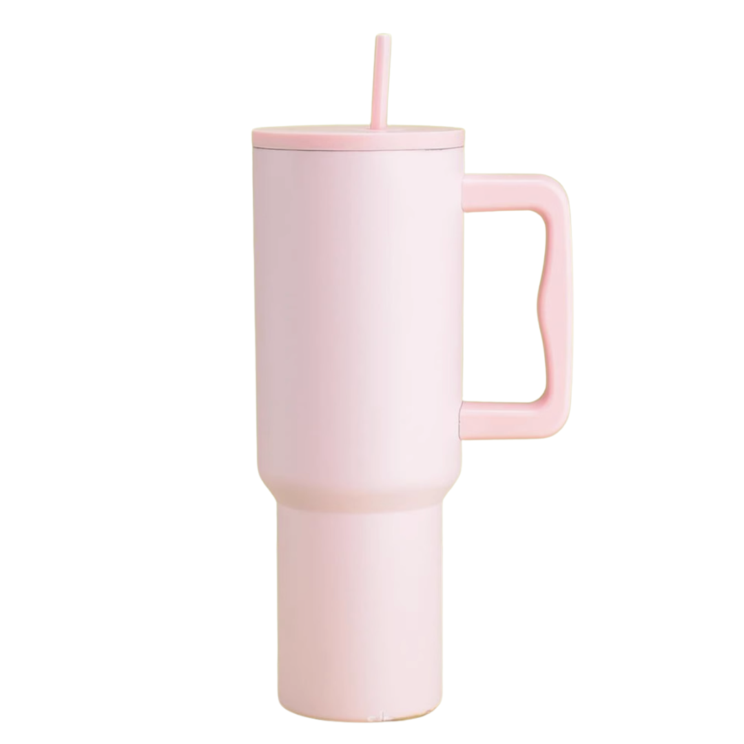 Modern Reusable Stainless Steel Water Bottle Tumbler 40oz / 1.2L Pink