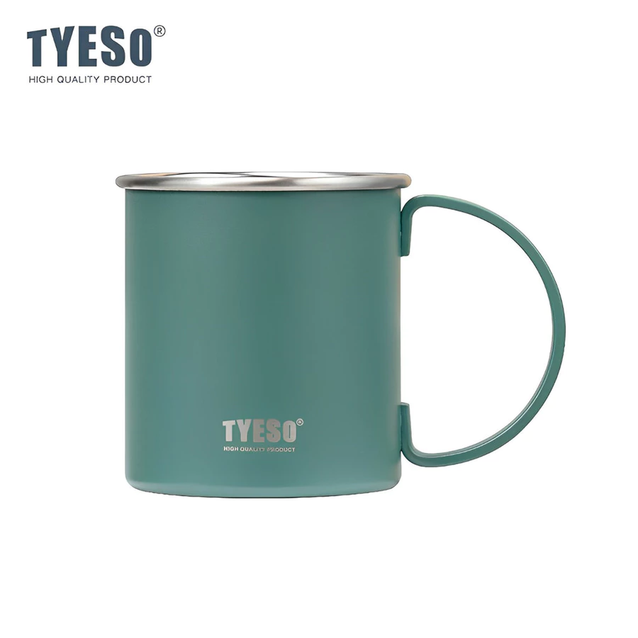 TYESO Hot And Cold Stainless Steel Insulated Thermal Coffee Cup Mug (473ml) Green