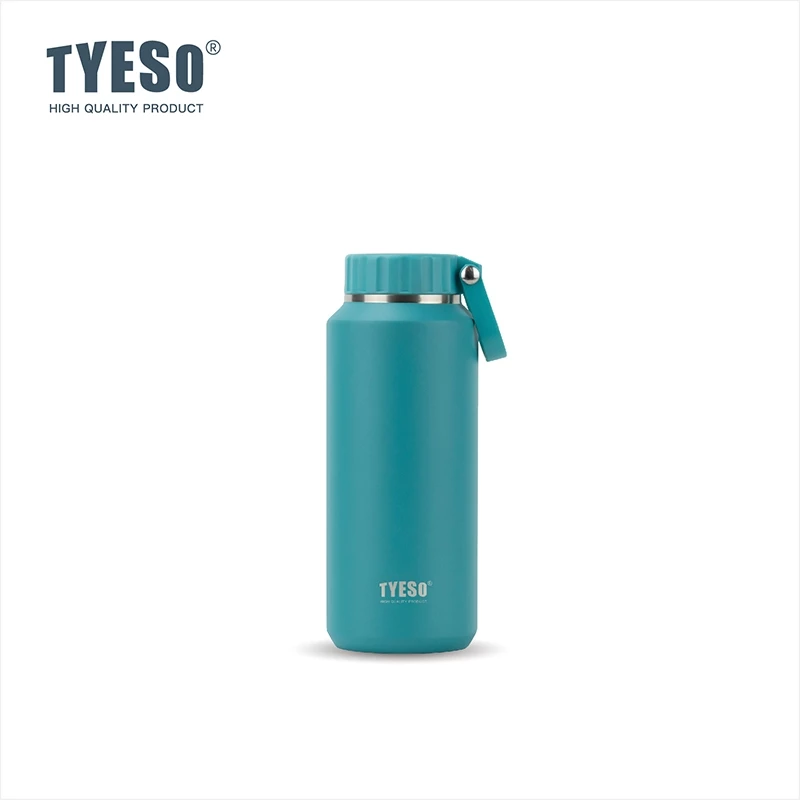 TYESO Vacuum Insulated Tumbler Bottle With Handle (500ml) Blue