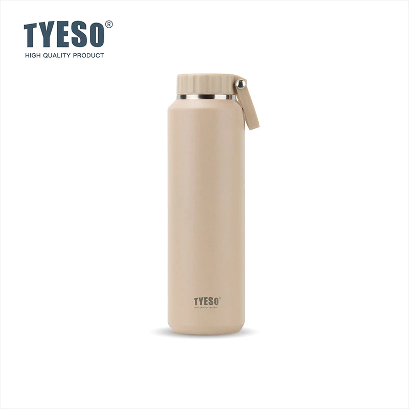 TYESO Vacuum Insulated Tumbler Bottle With Handle (710ml) Mocha