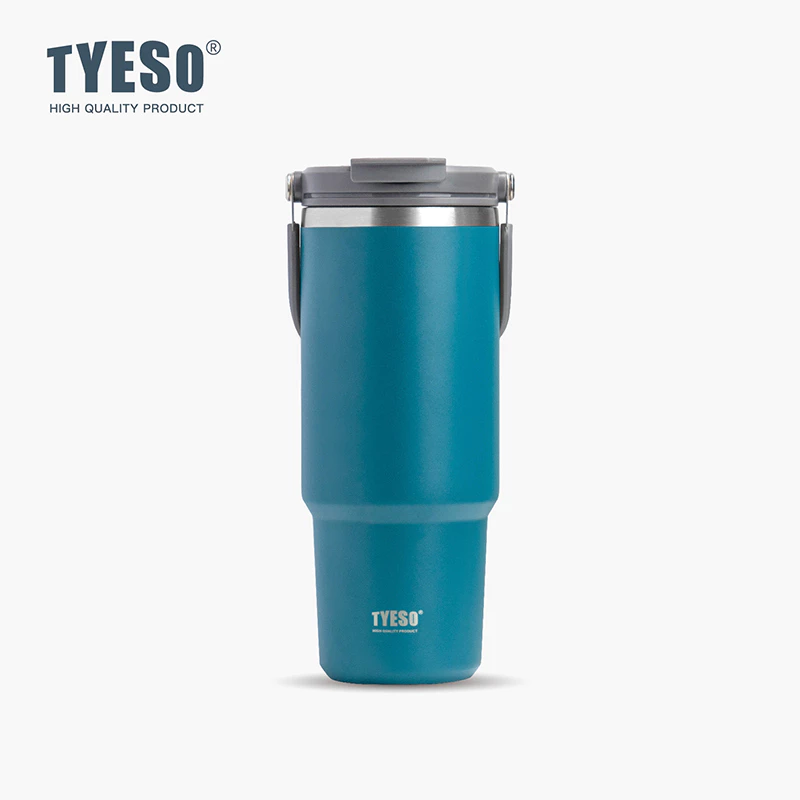 TYESO Vacuum Insulated Tumbler With Handle (1200ml) Blue