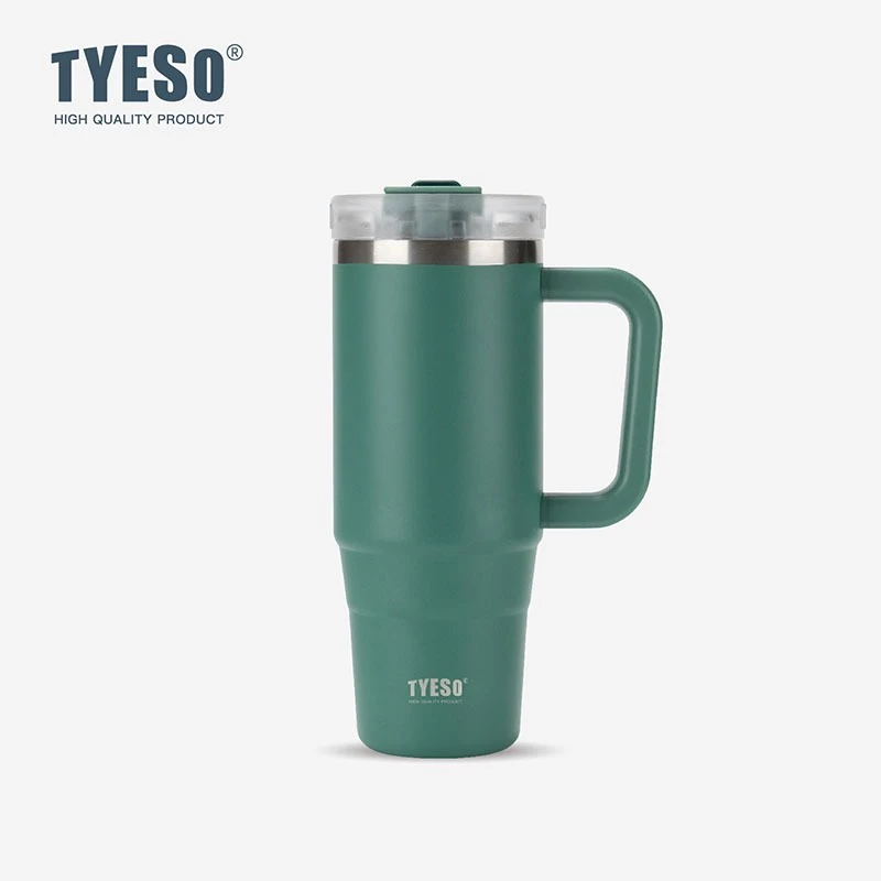 TYESO Keep Cold And Hot Vacuum Insulated Tumbler Water (900ml) Dark Green