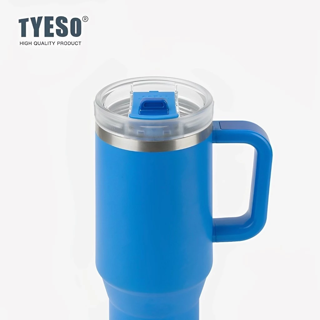 TYESO Keep Cold And Hot Vacuum Insulated Tumbler Water (900ml) Orange - Image 4
